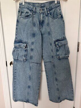 Old Navy Size 16 Girls Super Baggy Wide Leg Jeans